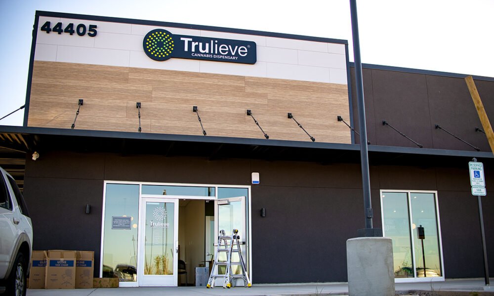 An exterior view of the Maricopa Trulieve Cannabis Dispensary at 44405 W. Honeycutt Avenue on Jan. 2, 2025. [Monica D. Spencer]