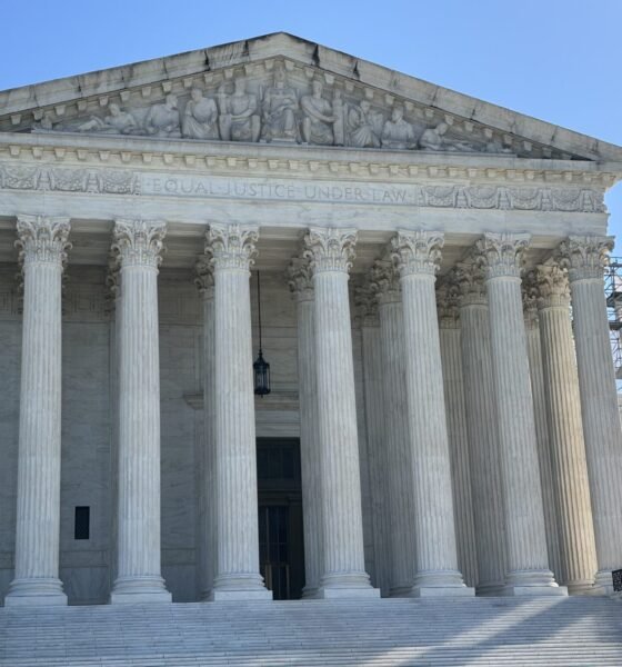 President-elect Donald Trump has asked the U.S. Supreme Court to pause his sentencing in a New York hush money case. Shown is the court on Oct. 9, 2024. (Photo by Jane Norman/States Newsroom)