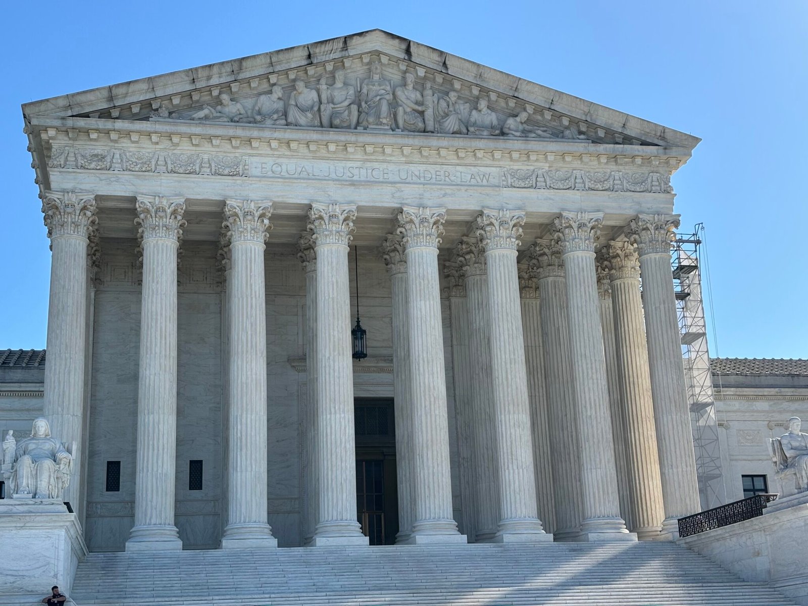 President-elect Donald Trump has asked the U.S. Supreme Court to pause his sentencing in a New York hush money case. Shown is the court on Oct. 9, 2024. (Photo by Jane Norman/States Newsroom)