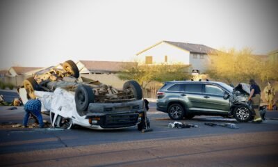 1 extracted, sent to hospital in horrific T-bone rollover