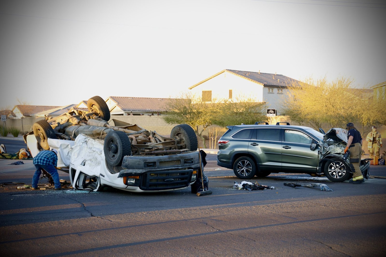 1 extracted, sent to hospital in horrific T-bone rollover