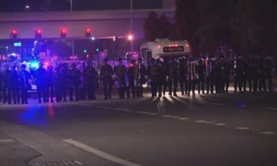 Protestors dispersed after gathering ruled unlawful in Glendale