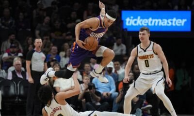 Jokic falls assist short of triple-double in his 3 quarters in Nuggets' 122-105 victory over Suns