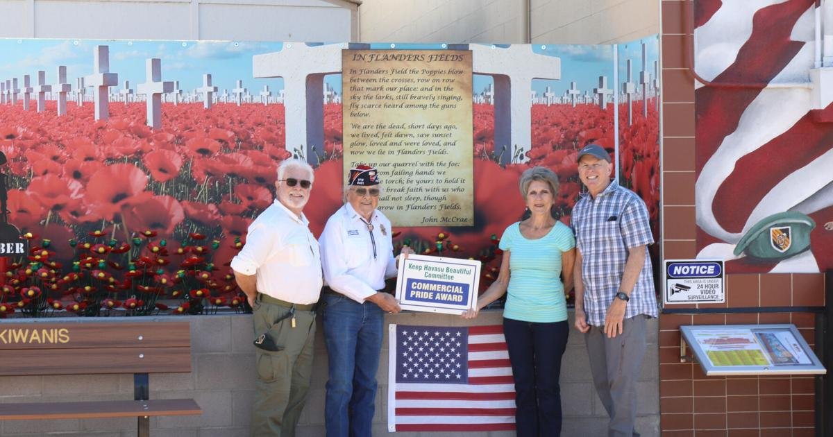 Havasu VFW mural recognized with award from local beautification group