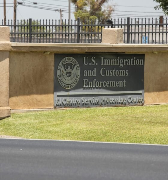 Afternoon light shines on the U.S. Immigration and Customs Enforcement Service Processing Center in El Centro, California, on May 27, 2022. (Getty photos)