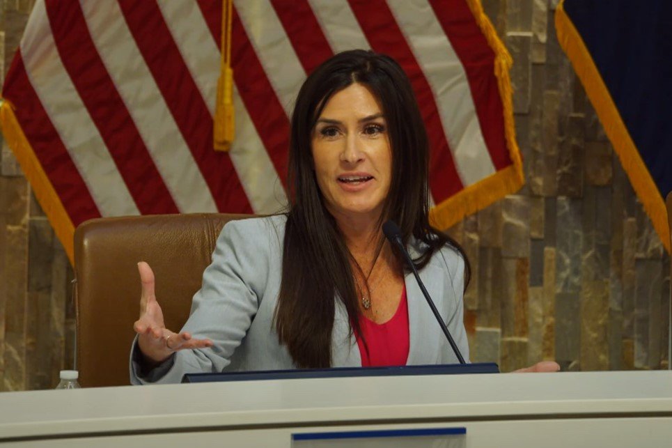 Councilmember AnnaMarie Knorr speaks during a Maricopa City Council meeting on Feb. 18, 2025. [City of Maricopa]