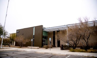 An exterior view of the old Maricopa Police Station on Civic Center Plaza on Feb. 13, 2025. [Monica D. Spencer]