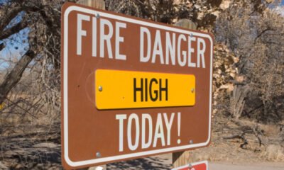 fire danger sign