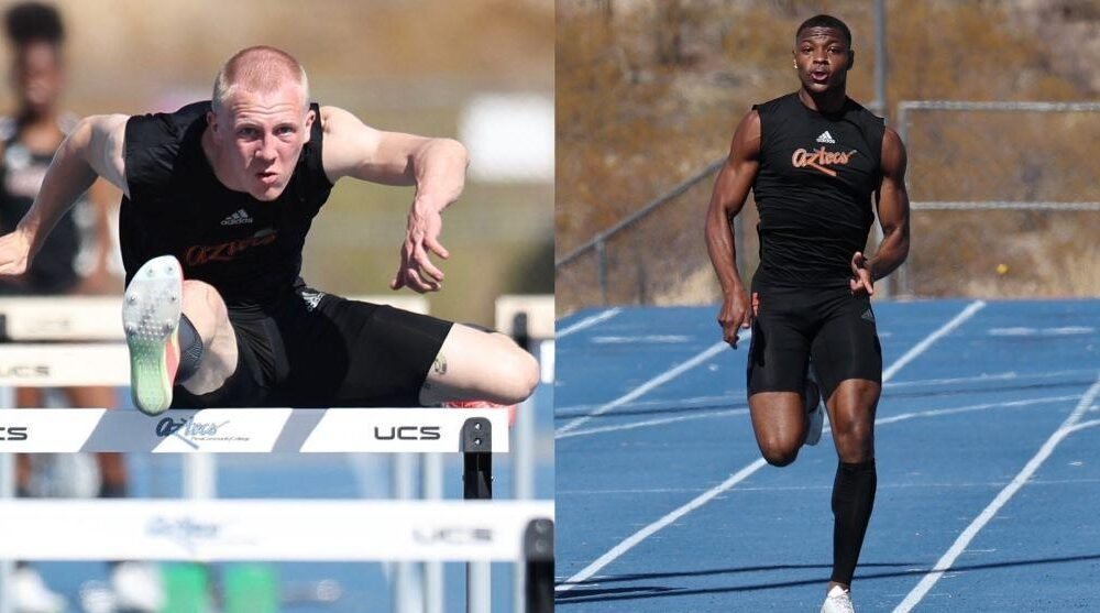 PCC's Applegate breaks own record in 60-m hurdles, Brown improves qualifier in 400 at NAU Tune-Up