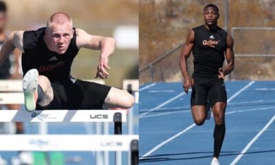 PCC's Applegate breaks own record in 60-m hurdles, Brown improves qualifier in 400 at NAU Tune-Up