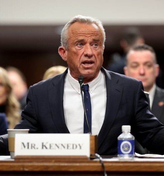 Robert F. Kennedy Jr., President Donald Trump's nominee for secretary of Health and Human Services, testifies during his Senate Finance Committee confirmation hearing at the Dirksen Senate Office Building on Jan. 29, 2025, in Washington, D.C.  (Photo by Win McNamee/Getty Images)