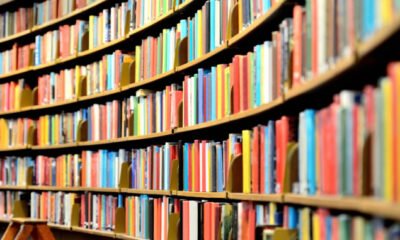 library shelves