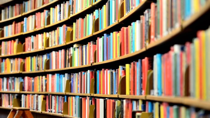 library shelves