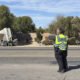 Semi lands off roadway in crash