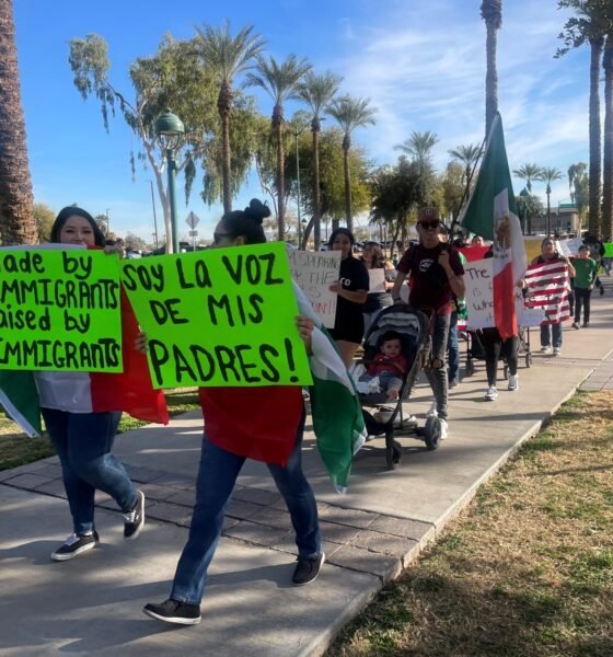 Hundreds protest Trump immigration policies at Arizona Capitol