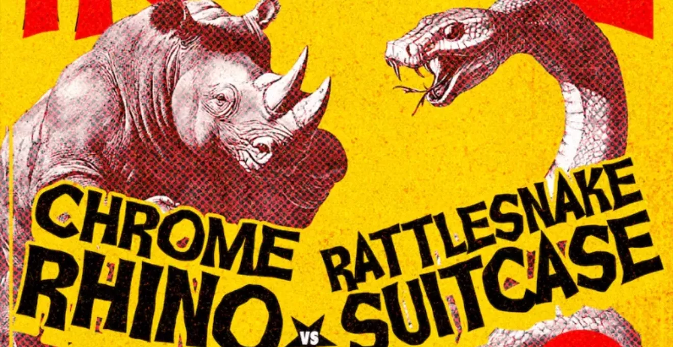 Rock ‘n’ roll rasslin’ w/ Chrome Rhino, Rattlesnake Suitcase