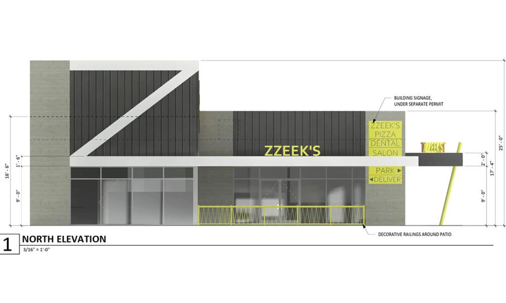 A screenshot of the north side of Zzeek's Pizza on Honeycutt and Whisker Roads. [City of Maricopa]