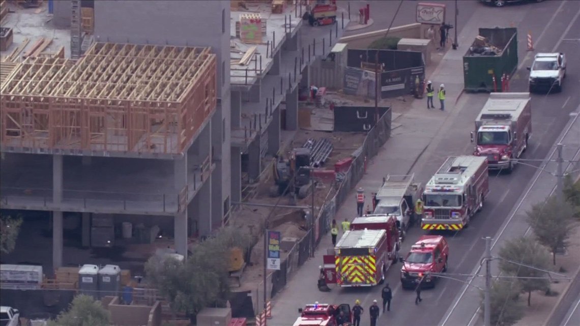 Crews attempting to rescue injured worker at Tempe construction site