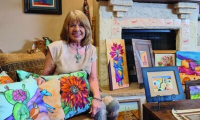 Art at the Lake: Nebraska native shares vibrant-themed silk paintings with audiences