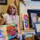 Art at the Lake: Nebraska native shares vibrant-themed silk paintings with audiences