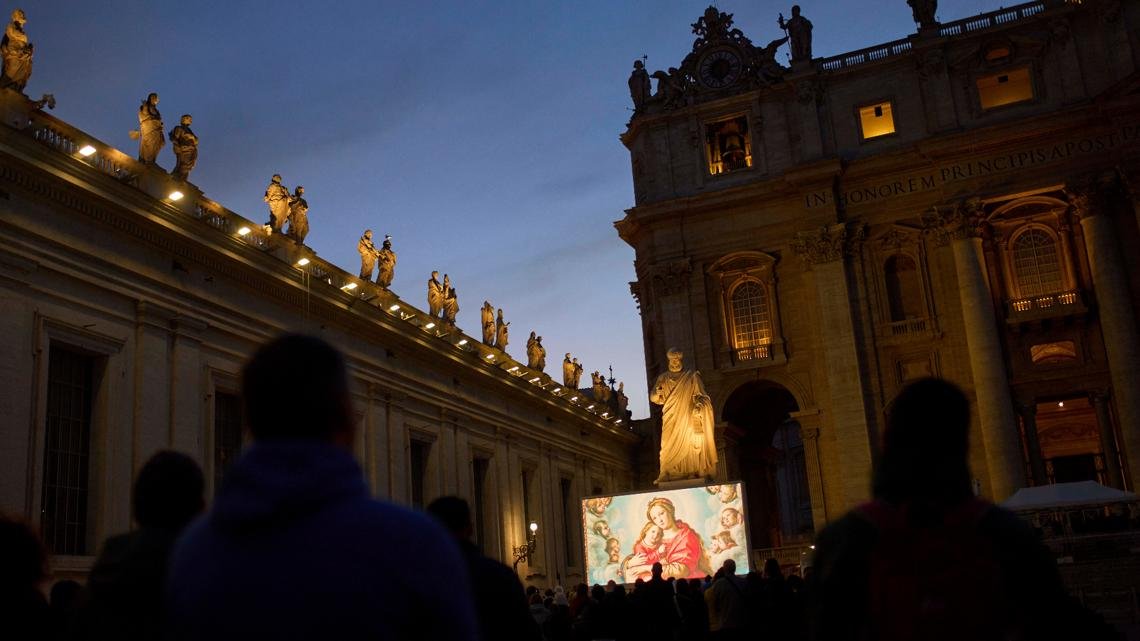 Vatican says a chest X-ray confirms improvements in the pope's condition