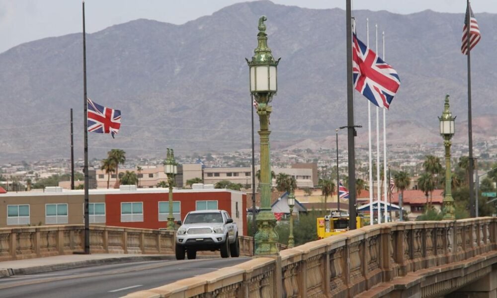 Why are U.S. flags at half staff in Arizona on Friday?