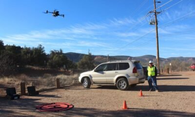 APS inspects lines with drone