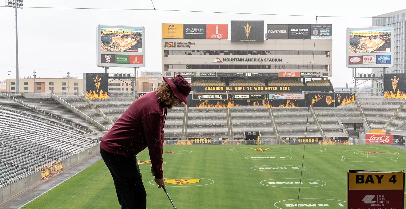 ASU football stadium wraps Sparky's Fairway event with movie screening