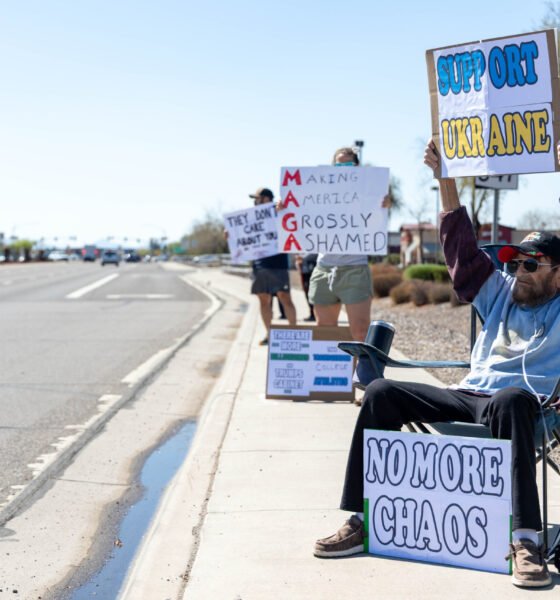 Anti-Trump protesters send ‘a message to Congress’ from Maricopa