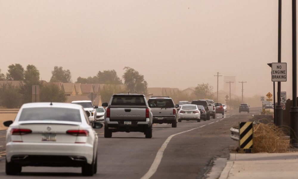 Dust, rain could affect evening commute