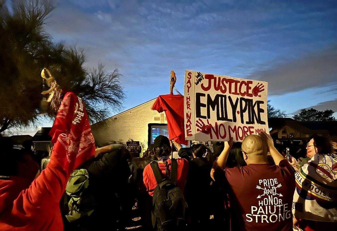 ‘Say her name’: Hundreds gather to honor Native teen Emily Pike, demanding justice for her death