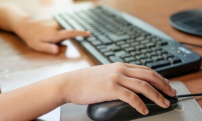 child using computer