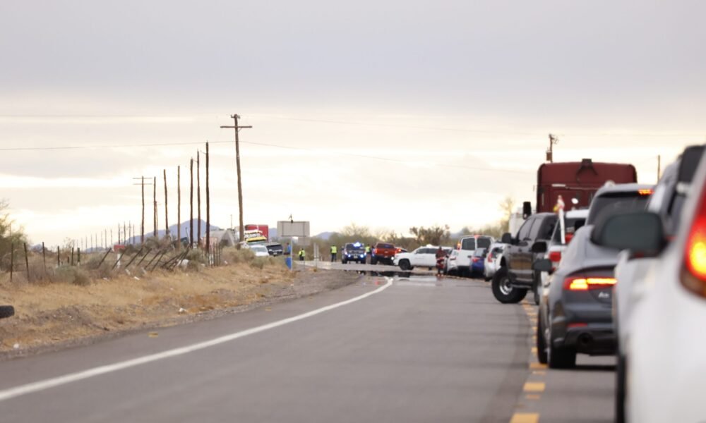 Semi-truck hits 3 passenger cars in northwest Maricopa, injuries reported