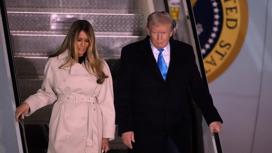 Trump arrives in Rome for pope's funeral 'out of respect' for Francis