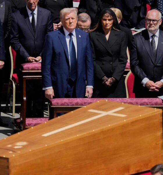 Trump draws attention for choice of attire at Pope Francis' funeral