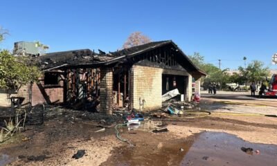 Phoenix family displaced after fire engulfs house