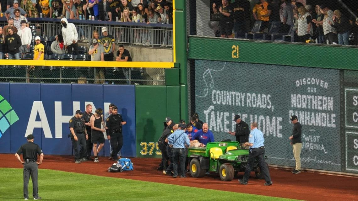The 20-year-old man who fell to the warning track at a Pirates game is awake