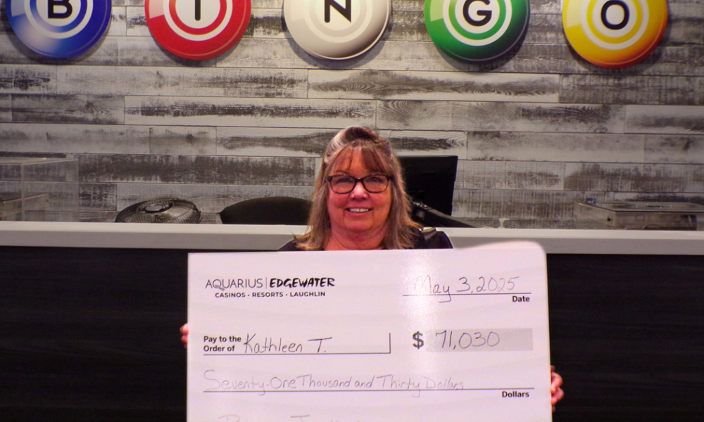 Bullhead City woman wins $71,030 bingo jackpot at Edgewater Casino Resort in Laughlin