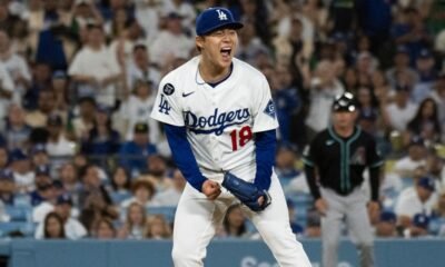 Muncy's sacrifice fly scores Ohtani with go-ahead run in 10th and Dodgers beat D-backs 4-3