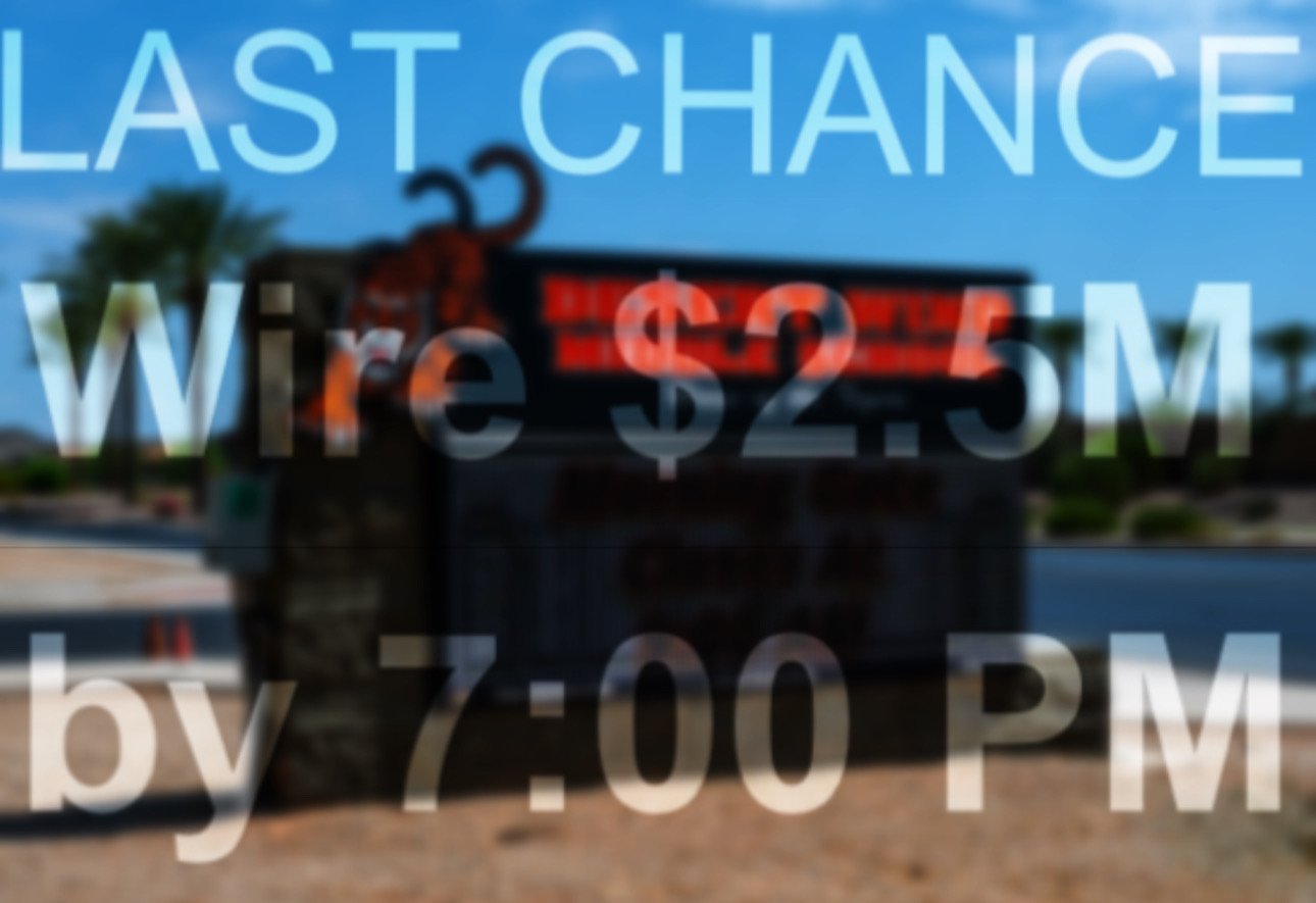Actual snippets of an April 29 demand letter to MUSD from local mom Feleesha Withers overlaid with a photo of Desert Wind Middle School. [Bryan Mordt/grpahic]