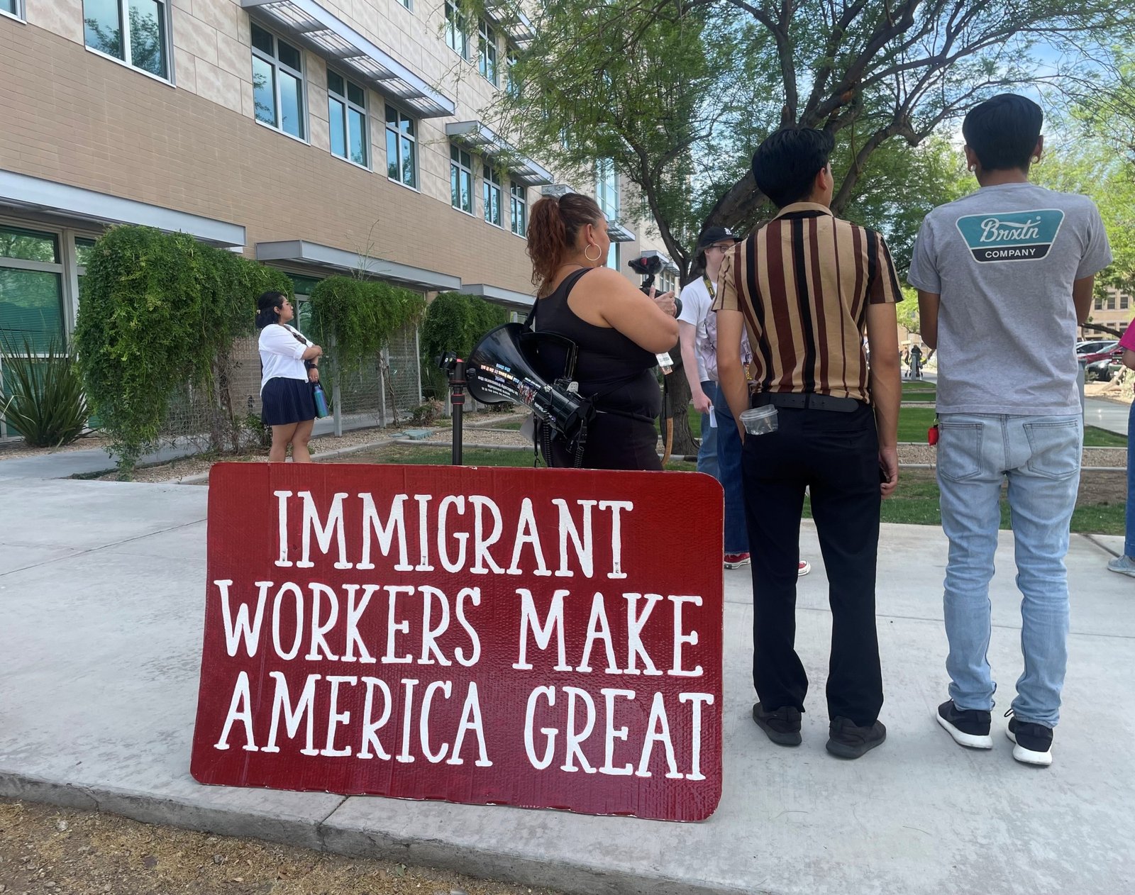 ‘Damned if you do, damned if you don’t’: Activists guard Phoenix immigration court