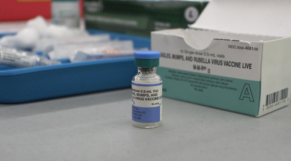As measles spreads, vaccination rates continue to decline