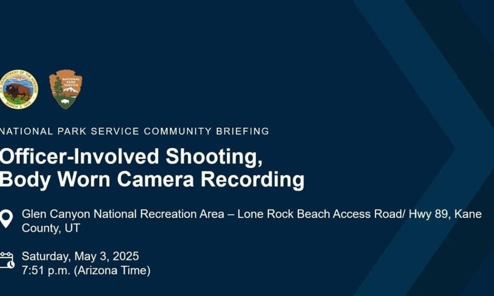Body camera video shows Glen Canyon officer-involved shooting near Arizona-Utah border after suspect rams patrol car