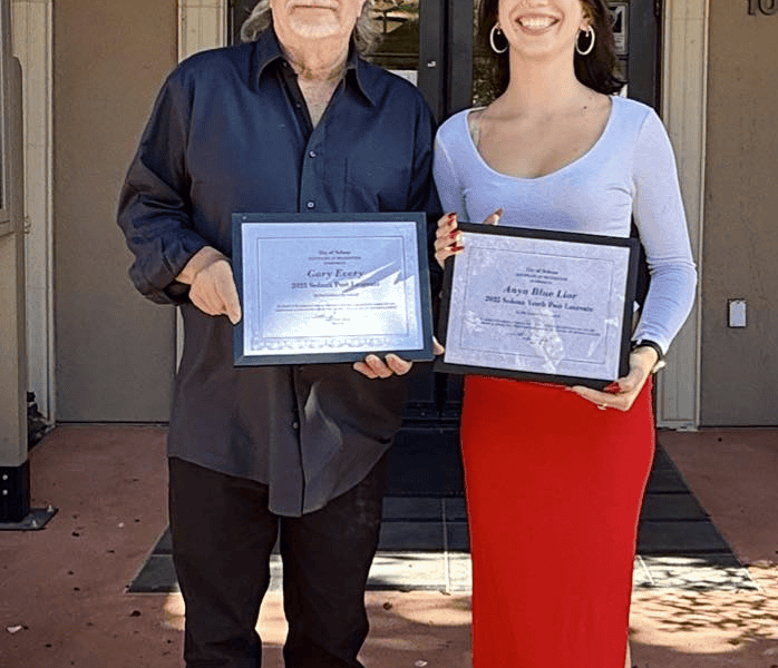 Congratulate Anya Blue Lior and Gary Every, Sedona’s new poets laureate