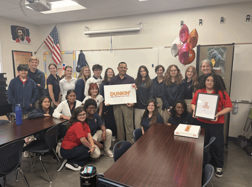 Heritage art teacher gets free coffee for a year