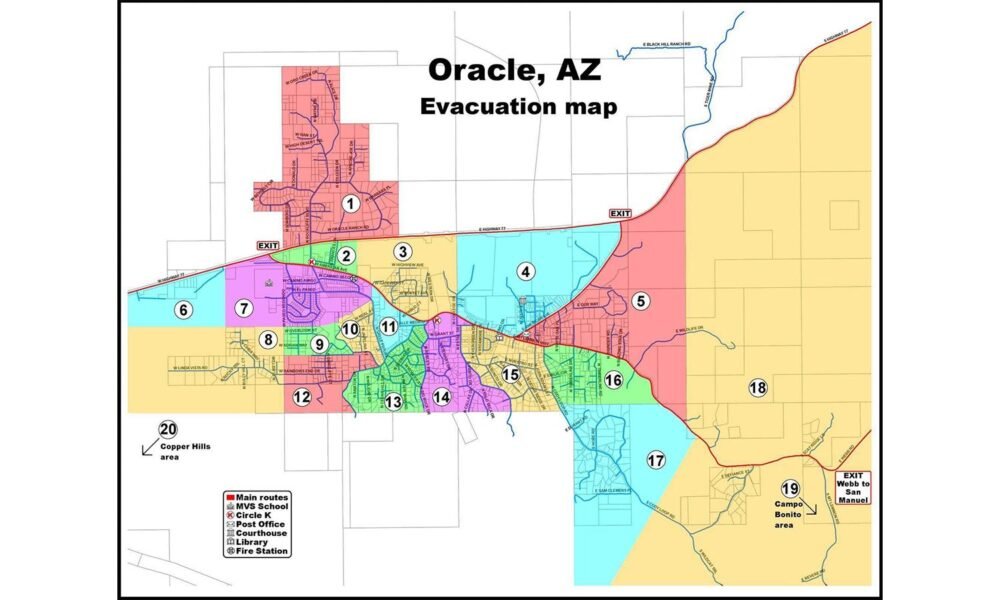 1,000-acre Cody Fire prompts evacuations in Oracle, north of Tucson