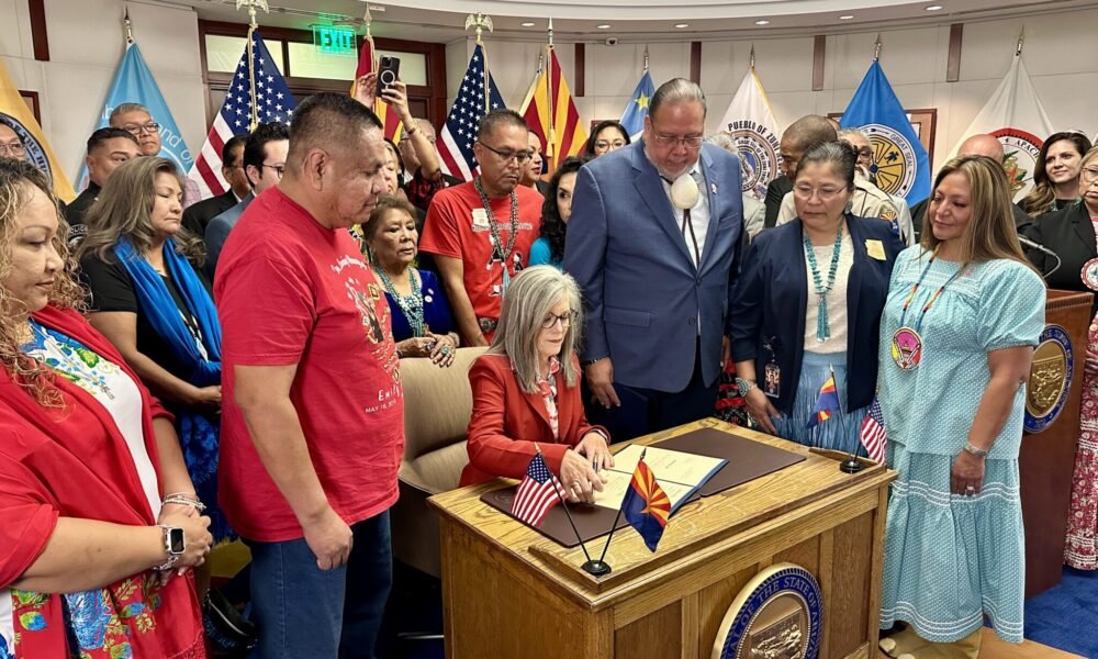 Native leaders, advocates gather for Emily’s Law bill signing ceremony