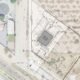 A conceptual site plan shows the location of a proposed dental office at the Stonegate Plaza, next to two other properties. [WMG Development]