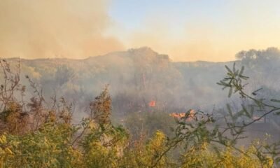Forward progress stopped on Aztec Fire in Hassayampa River bottom