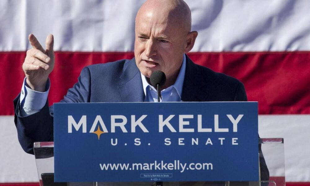 Arizona Sen. Mark Kelly denounces forceful removal of Padilla during DHS event